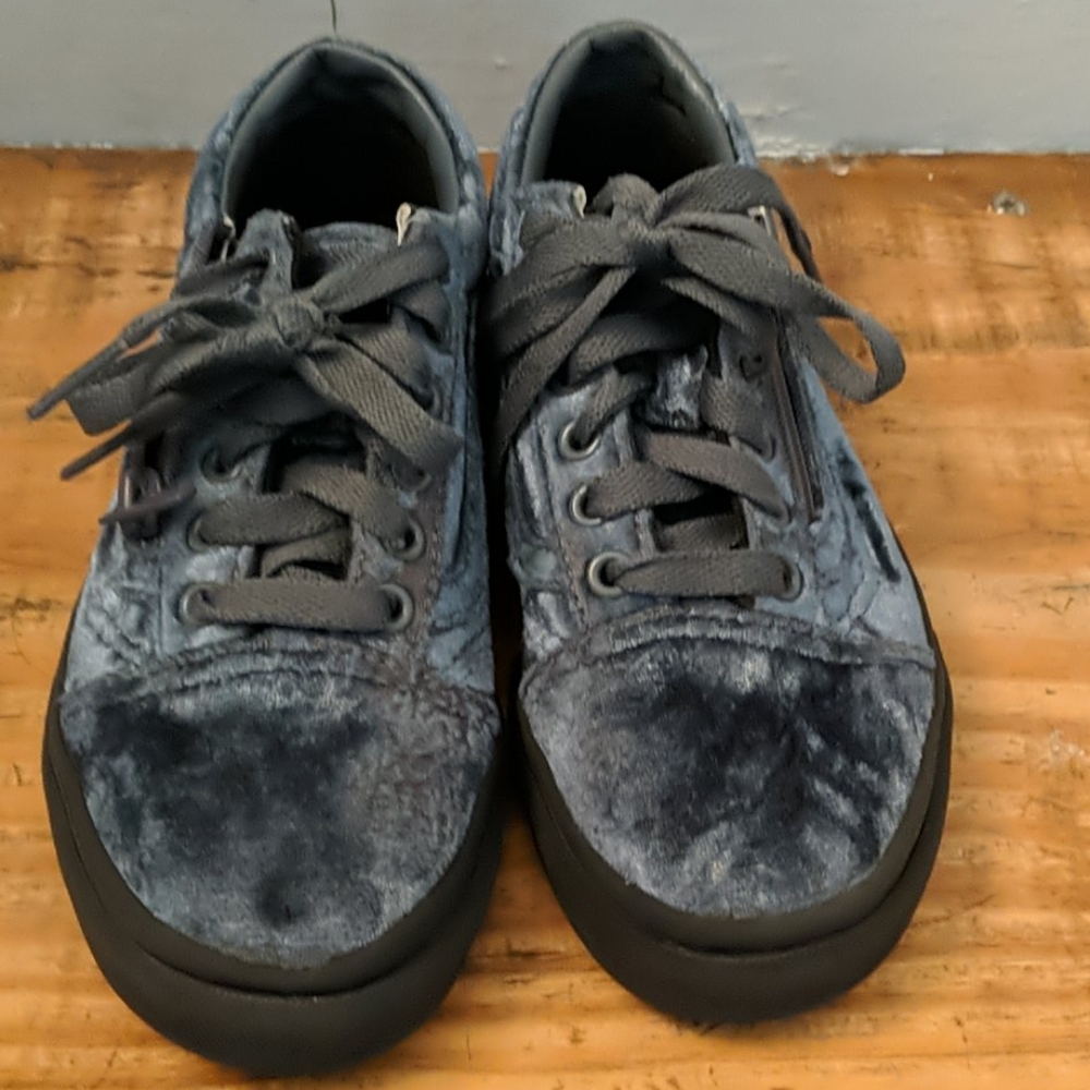 Vans Blue Suede Luxe Velvet Limited Edition  Shoes
